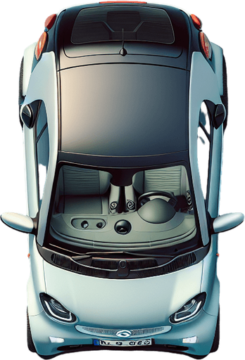 Smart mini, top view