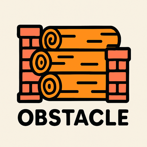 Obstacle.
In-Game asset.  2d.  High contrast.  No shadows