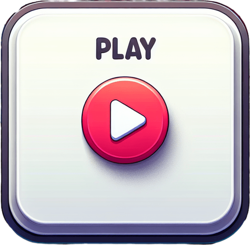 "play" text written on the button fruits splash around the border.
Single Game Texture.  In-Game asset.  2d.  Blank background.  High contrast.  No shadows