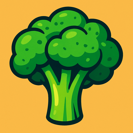 Brocolis.
In-Game asset.  2d.  High contrast.  No shadows