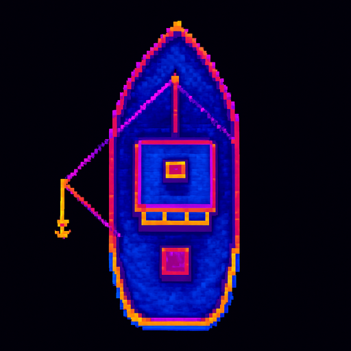 Top down view of this boat.