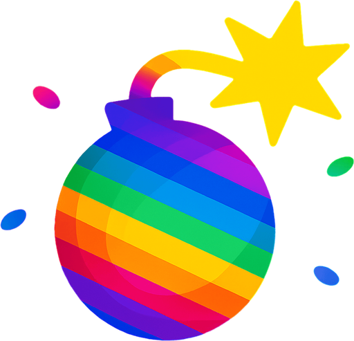 Bomba şeklinide grandyan ama çizgili rengarenk olsun