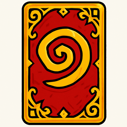 cardback.
In-Game asset.  2d.  High contrast.  No shadows