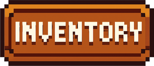 boton de un inventario pixelart.
In-Game asset.  2d.  High contrast.  No shadows