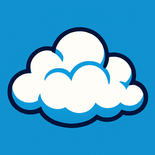 cloud image.
In-Game asset.  2d.  High contrast.  No shadows