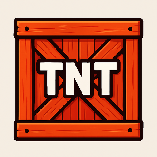 tnt box.
In-Game asset.  2d.  High contrast.  No shadows