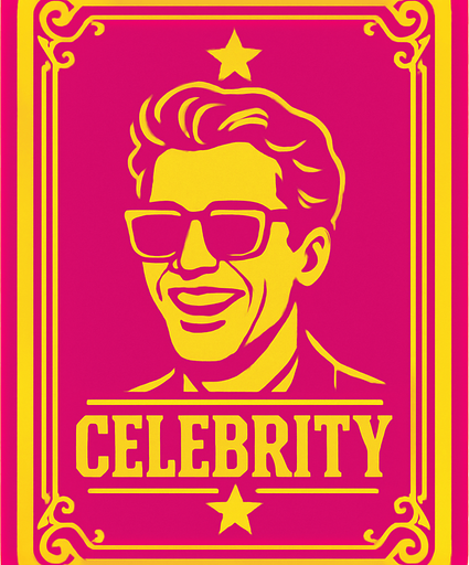 card back celebrity.
In-Game asset.  2d.  High contrast.  No shadows