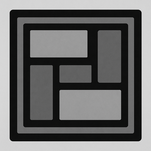 gray block.
In-Game asset.  2d.  High contrast.  No shadows