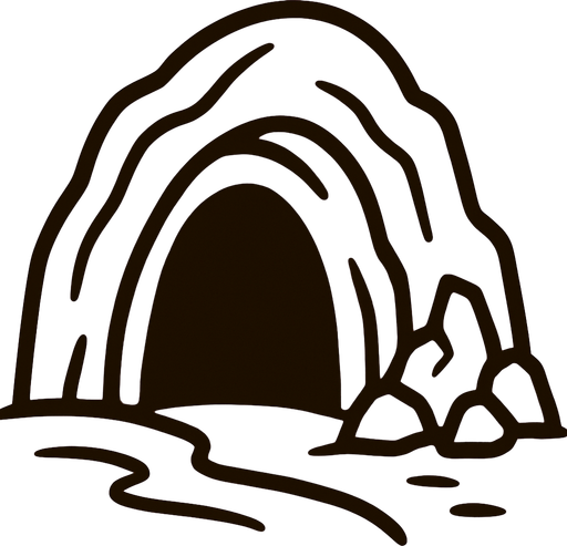 A brown cave