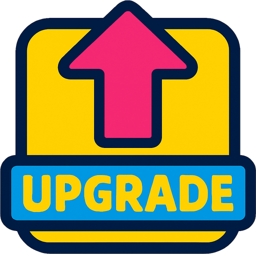 upgradeIndicator.
In-Game asset.  2d.  High contrast.  No shadows