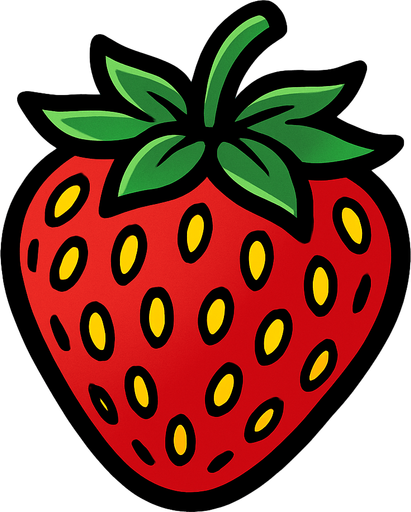 Çilek.
In-Game asset.  2d.  High contrast.  No shadows