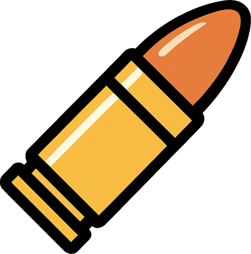 mermi.
In-Game asset.  2d.  High contrast.  No shadows