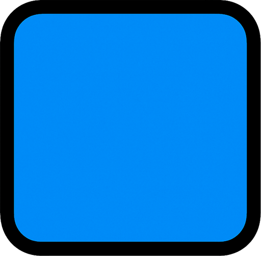 a simple square that looks nice blue block.
In-Game asset.  2d.  High contrast.  No shadows