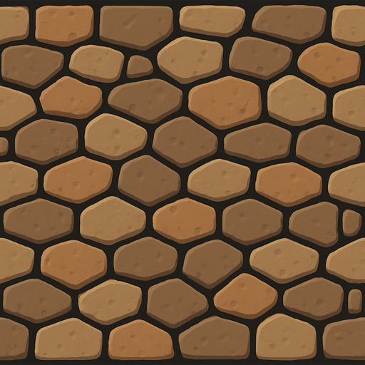 make a cobblestone sidewalk butt be sure that the image is competible with 2048x300.
In-Game asset.  2d.  High contrast.  No shadows