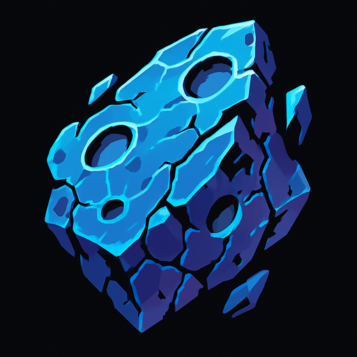 space fragment.
In-Game asset.  2d.  High contrast.  No shadows