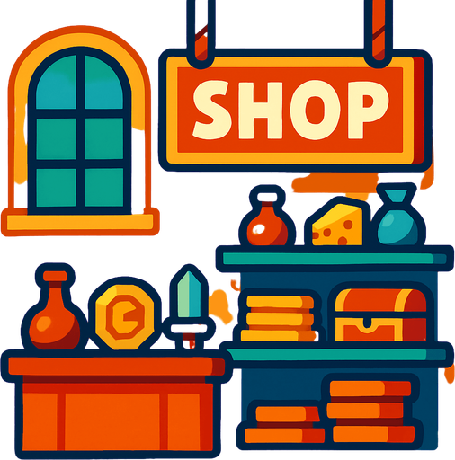 Shopbg.
In-Game asset.  2d.  High contrast.  No shadows