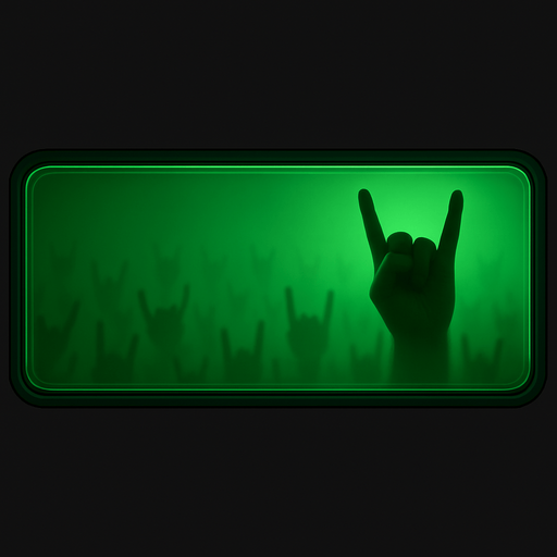 make hand signs smaller but more crowded lightly blended into the background flu