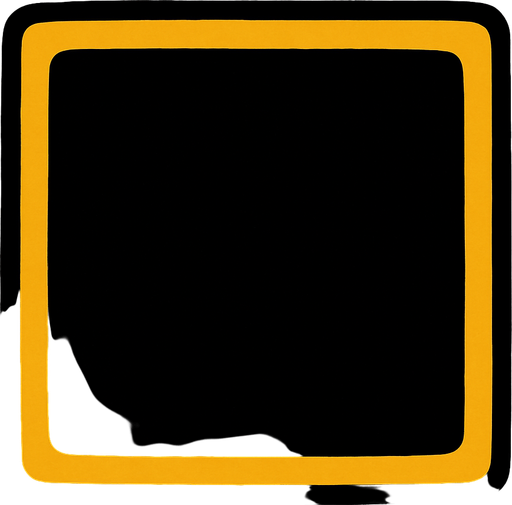 Siyah kare.
In-Game asset.  2d.  High contrast.  No shadows