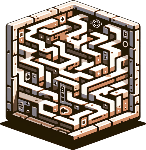 An area for testing out AI.
Single Game Texture.  In-Game asset.  2d.  Blank background.  High contrast.  No shadows