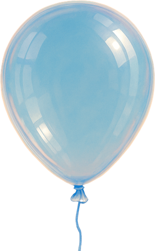 Transparent ballon shape.