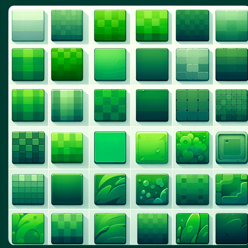 2D pack of smooth clean green texture, square texture images, Flat.
Single Game Texture.  In-Game asset. 2D. HD colors.  Blank background.  High contrast. shadow off. flat. no text in the images. no description.