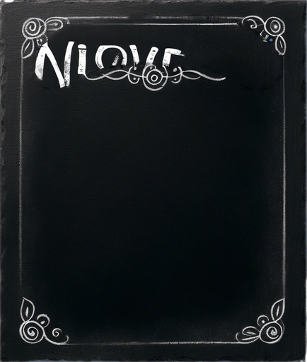 Text "NOVICE BREW" handwritten in white chalk