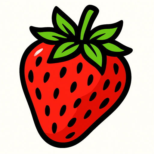 Çilek.
In-Game asset.  2d.  High contrast.  No shadows