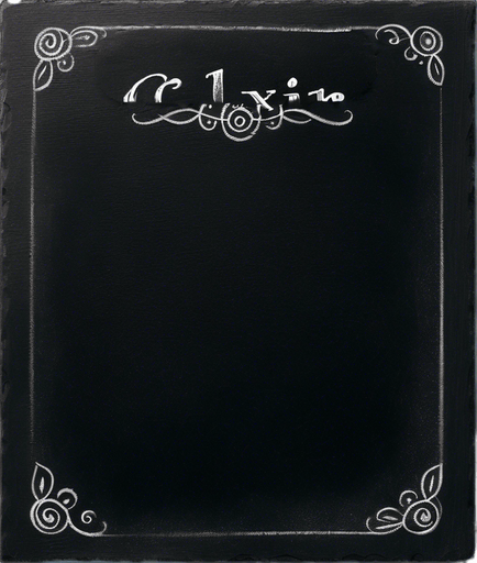 Word "ELIXIR" written in chalk