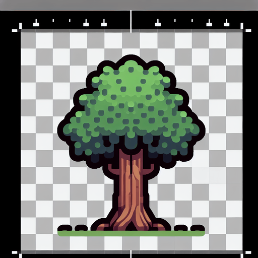 infinite scrolling 2d flat tree trunk.
Single Game Texture. In-Game asset. 2d. Blank background. High contrast. No shadows.