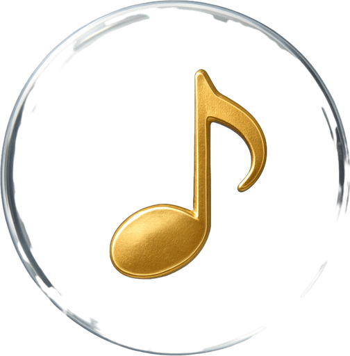 simple single cristal clear sphere with a gold note inside.
transparent background.