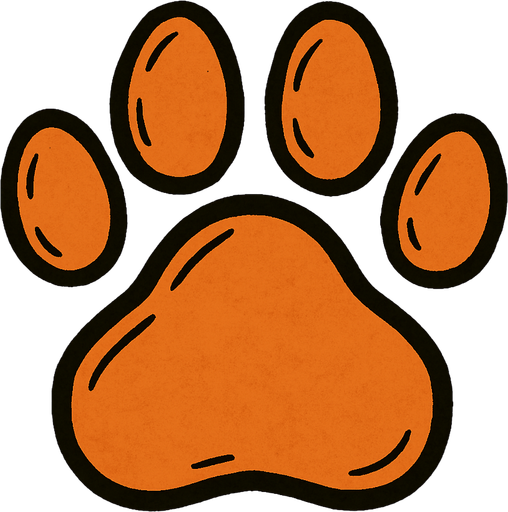 Huella de perro.
In-Game asset.  2d.  High contrast.  No shadows