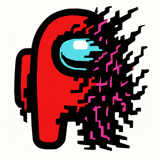 Corrupted among Us.
In-Game asset.  High contrast.  No shadows