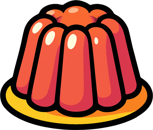 jelly.
In-Game asset.  2d.  High contrast.  No shadows