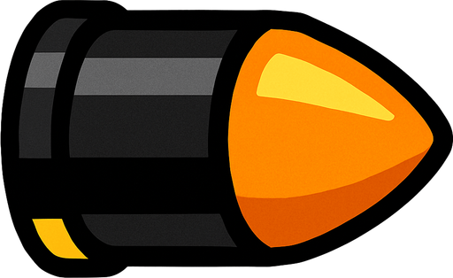 towerBullet.
In-Game asset.  2d.  High contrast.  No shadows