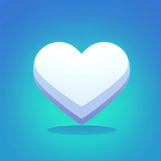 a basic white heart..
game icon