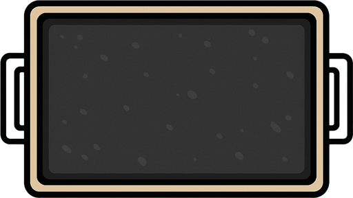 1800x400 not rotated not rounded Griddle.
In-Game asset.  2d. 2d 2d 2d topdown view topdown view  High contrast.  No shadows