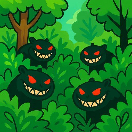 Ponles sonrisas malvadas a los capibaras, recuerda que los ojos son rojos y usa lineas mas gruesas.