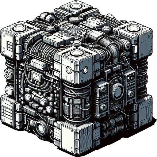 peice of a hi tech bomb.
Single Game Texture.  In-Game asset.  2d.  Blank background.  High contrast.  No shadows