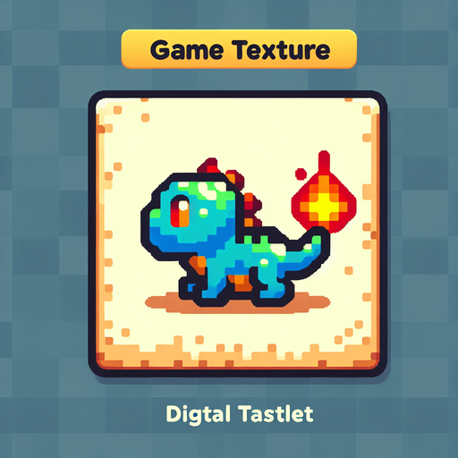 glumanda.
Single Game Texture. In-Game asset. 2d. Blank background. High contrast. No shadows.