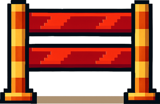 pixel art 2D 
obstacle.
In-Game asset.  2d.  High contrast.  No shadows