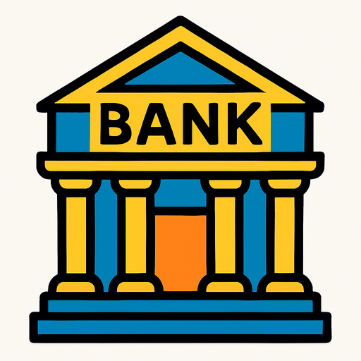 2d banka.
In-Game asset.  2d.  High contrast.  No shadows