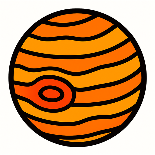 jüpiter.
In-Game asset.  2d.  High contrast.  No shadows