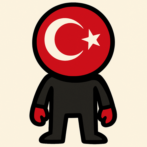 turkish flag ball head.
In-Game asset.  2d.  High contrast.  No shadows