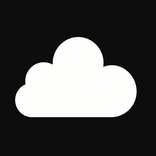 nube blanca sin bordes minimalista, silueta unica y original.
In-Game asset.  2d.  High contrast.  No shadows