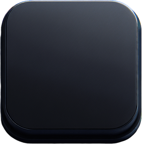 empy black rectangular button.
UI