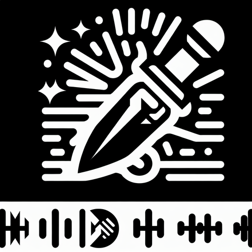 A dagger or fist icon striking, but with sound waves around it being cancelled or muffled (e.g., crossed out or dissolving)..
Single Game Texture.  In-Game asset.  2d.  Blank background.  High contrast.  No shadows