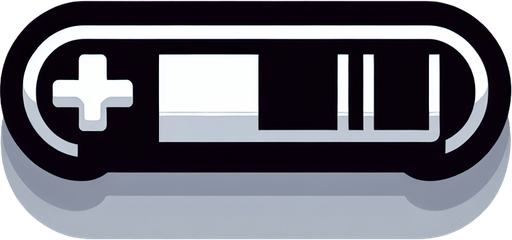 make a health bar black and white basic

Single Game Texture. In-Game asset. 2d. Blank background. High contrast. No shadows.