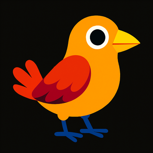 bird.
In-Game asset.  2d.  High contrast.  No shadows