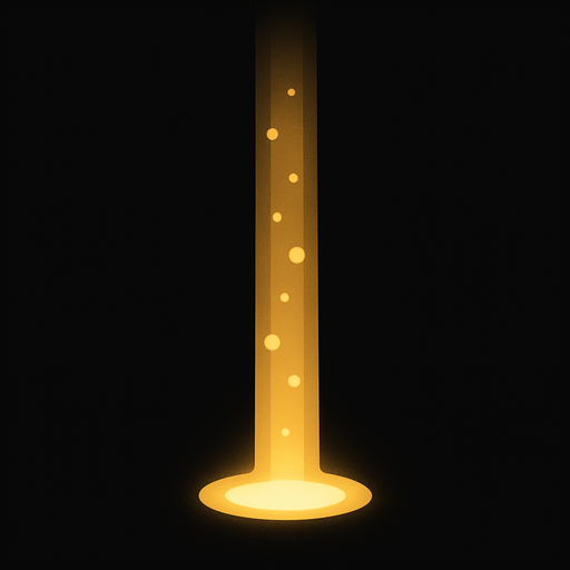 make a little beam of light.
In-Game asset.  2d.  High contrast.  No shadows