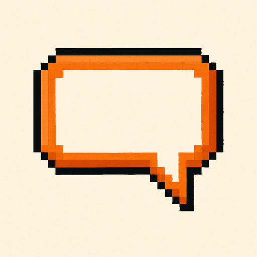 speek bubble, pixel arth.